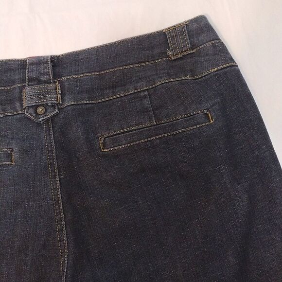 Y2K Black Wash Low Rise Straight Fit Capri Jeans Plussize 14 - Picture 10 of 15
